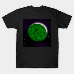 Green plasma planet T-Shirt